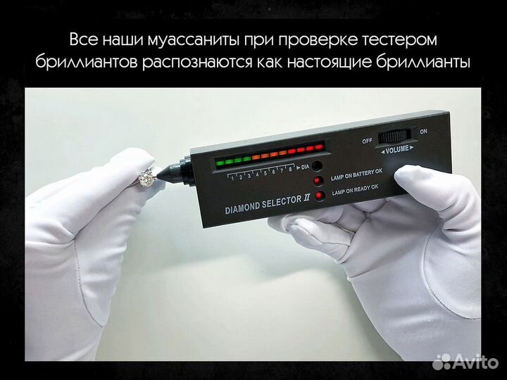 Неотличимые от бриллиантов муассаниты QLK4 rgms JY