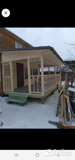 Веранды, террасы к дому,беседки,хоз. Постройки