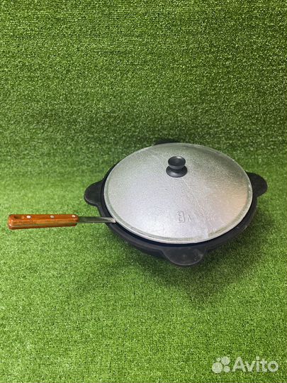 Казан 8 литров чугунный