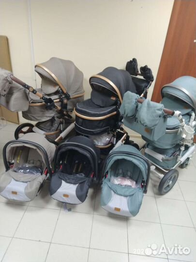 Коляска для новорожденных Luxmom 518(разные)