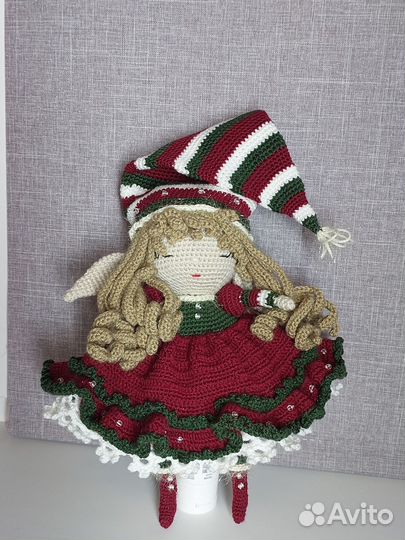 Кукла вязаная Эльф