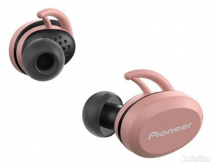 Pioneer SE-E8TW-P, Bluetooth, вкладыши, розовый/че