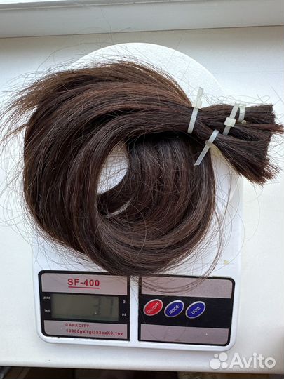 Волосы натуральные срез