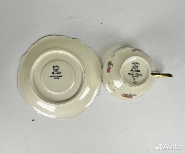 Старинная пара для эспрессо Rosenthal, Герм. 1901г