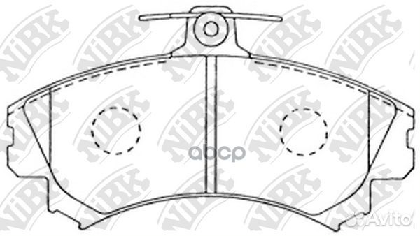 Колодки тормозные дисковые передние NiBK PN3090