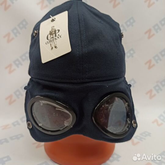 Кепка с очками C.P. Company 10986, тёмно-синяя CP