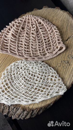 Шапка сетка кроше