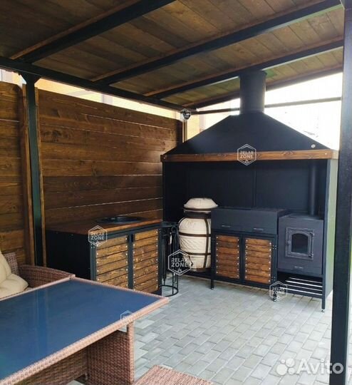 Мангальный комплекс, казан, мангал, печь