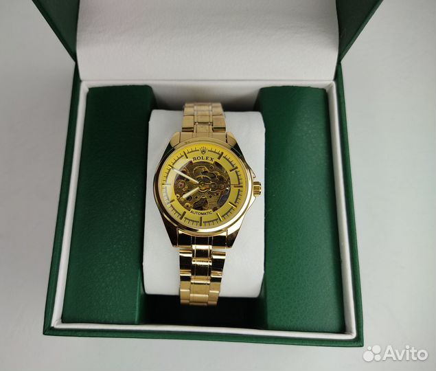 Женские Часы Rolex механические скелетоны