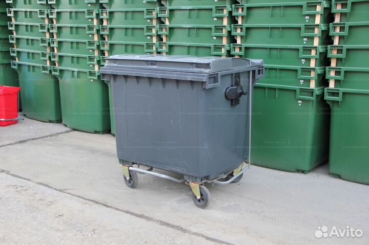 Мусорный Пластиковый Контейнер 1100л C2158