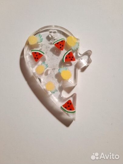 Парные сердечки из эпоксидной смолы