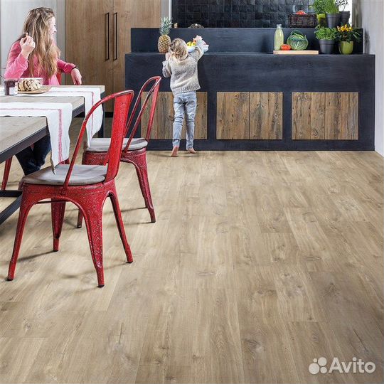 Пвх-плитка Quick-Step Livyn дуб Каньон пиленый