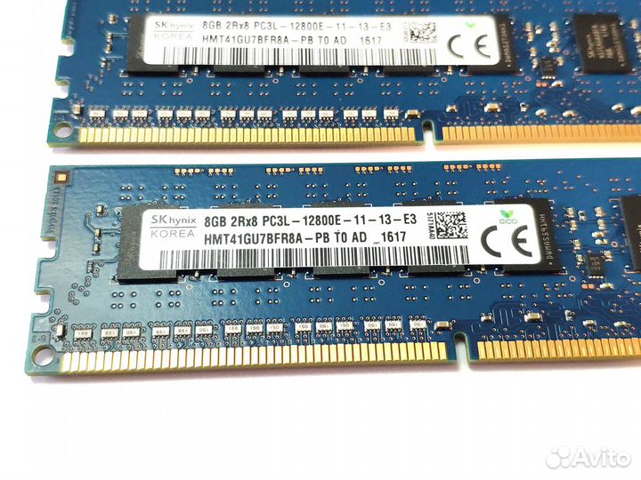 DDR3 8Gb ECC Unbuffered HMT41GU7BFR8A-PB 12800E
