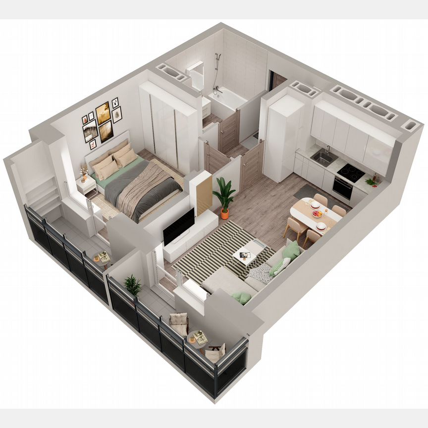 1-к. квартира, 41,5 м², 8/23 эт.
