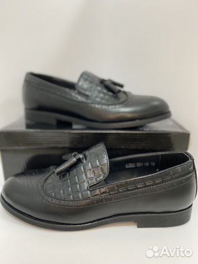 Лоферы мужские черные