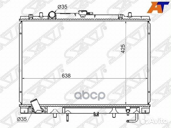 Радиатор Mitsubishi Delica 94-97 / Pajero Sport