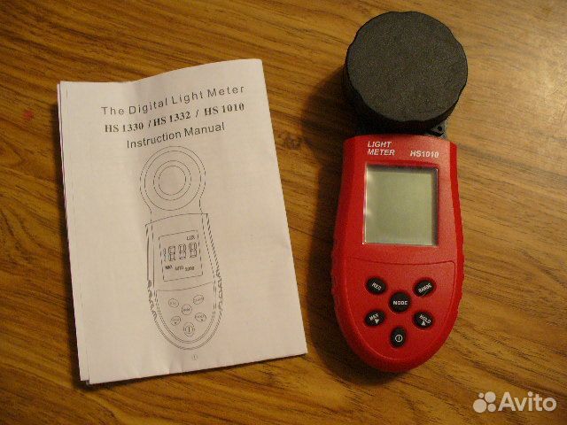 Измеритель освещённости люксметр цифровой