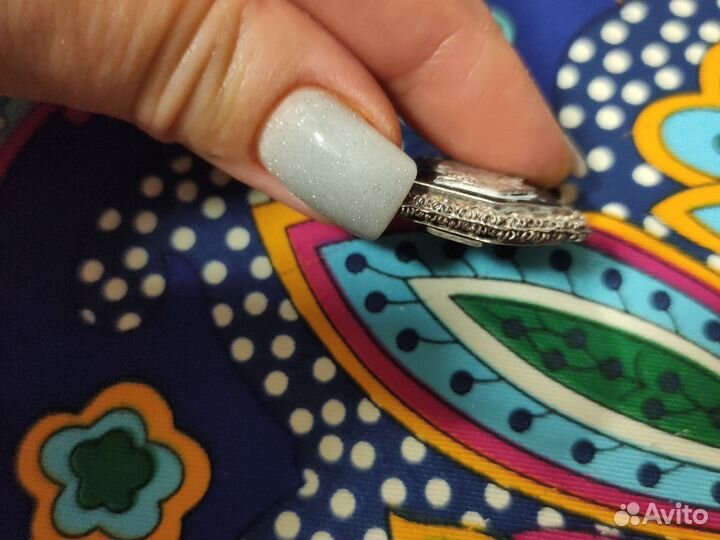 Серебряный кулон СССР