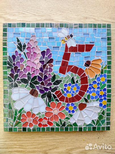 Номер дома. Табличка. Мозаика. Для улицы