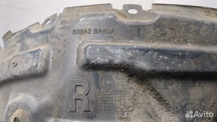 Защита арок (подкрылок) правая передняя Nissan Juke, 2012