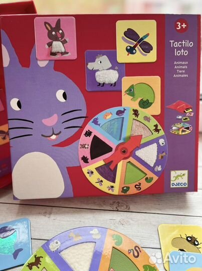 Тактильное лото djeco - развивающая игрушка