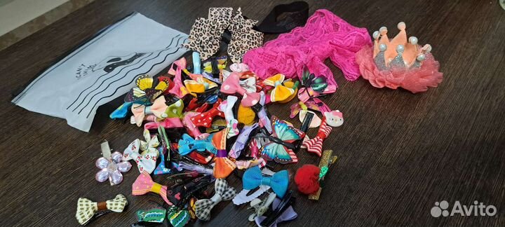 Набор заколок 60 шт и повязки на малышку