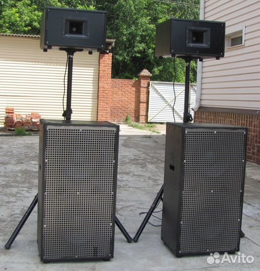 Колонки KF-Music 2100W 4ш Рупоры SUB-12