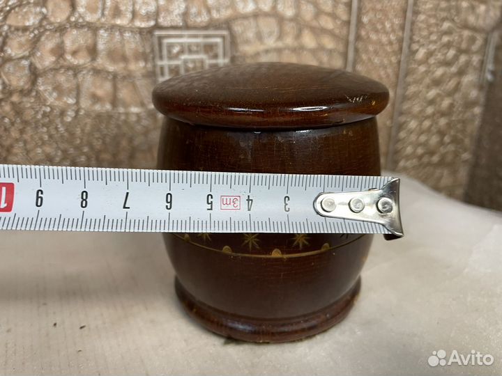 Баночка дерево ручная работа