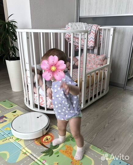 Кроватка круглая трансформер