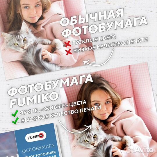 Фотобумага fumiko матовая односторонняя 200г/10х1