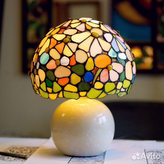 Лампа настольная витраж
