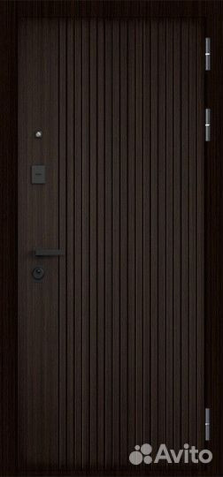 Дверь входная в квартиру с зеркалом