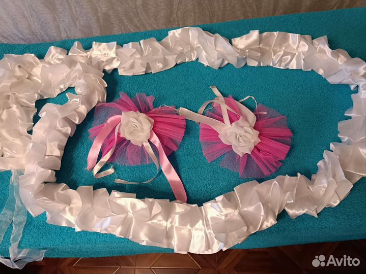 Свадебное украшение на авто