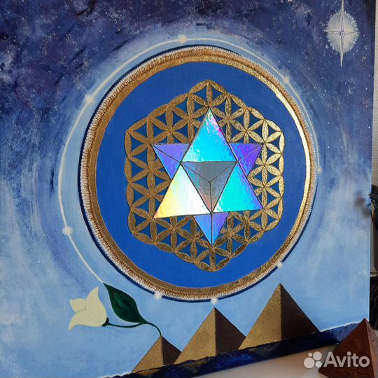 Картина энергетическая Мер Ка Ба Египет 60 на 60