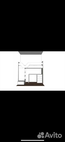 Кровать двухьярусная