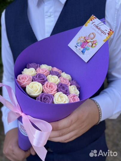 Шоколадные розы, съедобный букет из роз