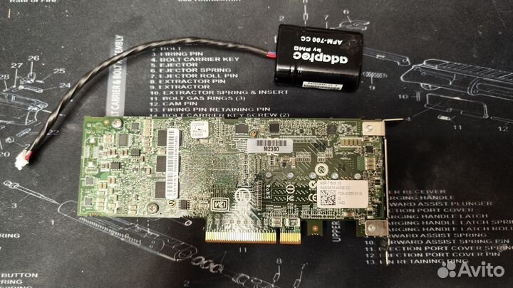 Adaptec ASR-71605 raid контроллер 16p 1G cache bbu