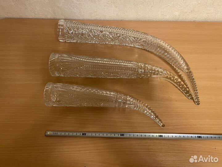 Рога, туфельки, роза, вазы хрусталь СССР