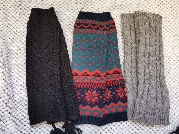 Гетры шерстяные, вязаные