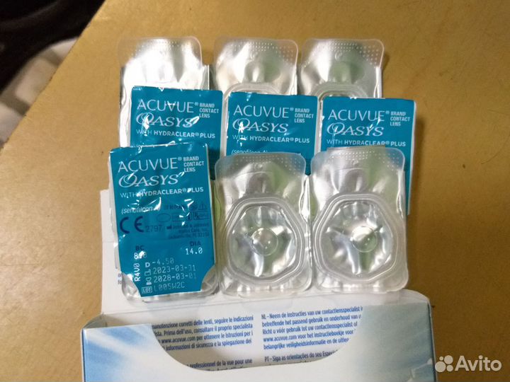 Линзы контактные acuvue oasys двухнедельные -4,5