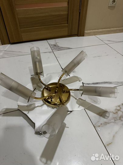 Люстра 5 рожков бу