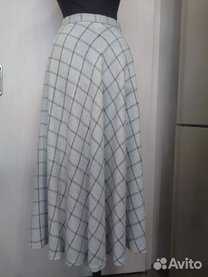 Юбка лён/хлопок, четырёхклинка и двухклинка