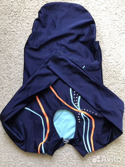 Купальник гимнастический со стразами 50 см длина