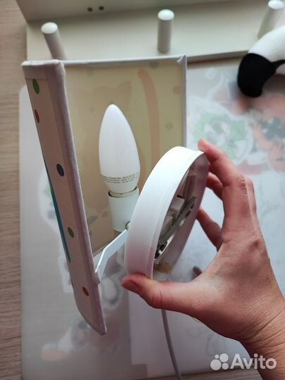 Вешалка,ночник,голова фламинго HM