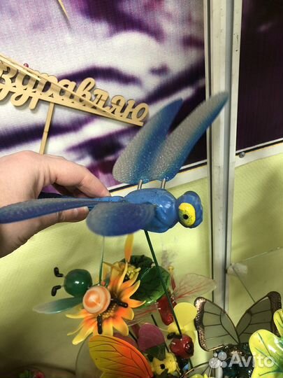 Фигурка на палке в сад