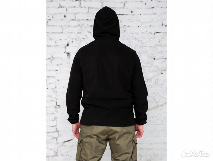 Куртка флисовая тактическая с капюшоном