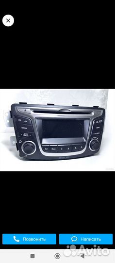 Штатная магнитола на hyundai solaris 1