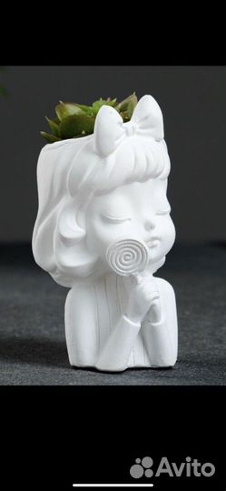 Кашпо из гипса