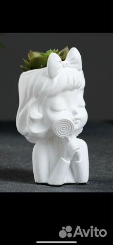 Кашпо из гипса