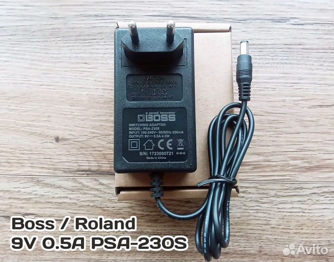Блок питания 9V 0.5A для Boss / Roland (PSA-230S)